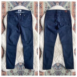 Paige denim verdugo ankle skinny jean 27 dark blue